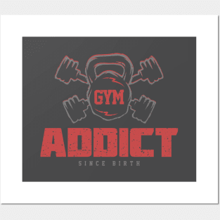 Gym Addict - Workout Motivation & Inspiration Posters and Art